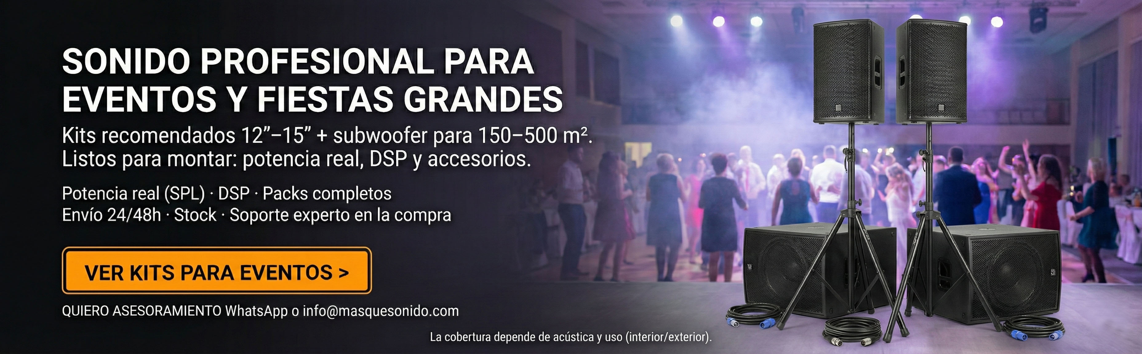 Sonido Profesional para Eventos y Fiestas Grandes